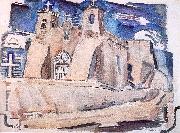 Marin, John Old Church at Ranchos, New Mexico oil painting